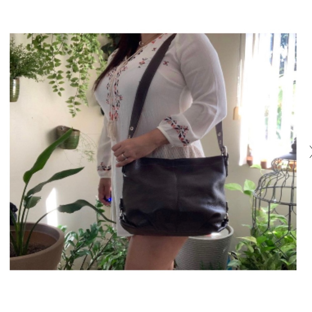 COACH Y2K BROWN PEBBLE LEATHER CONVERTIBLE SHOULDER/CROSSBODY BAG
#K1176… - Picture 7 of 16